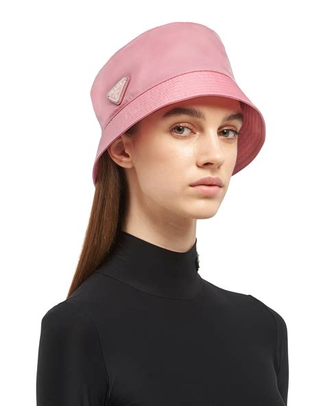 baby pink prada bucket hat|prada bucket hat nylon.